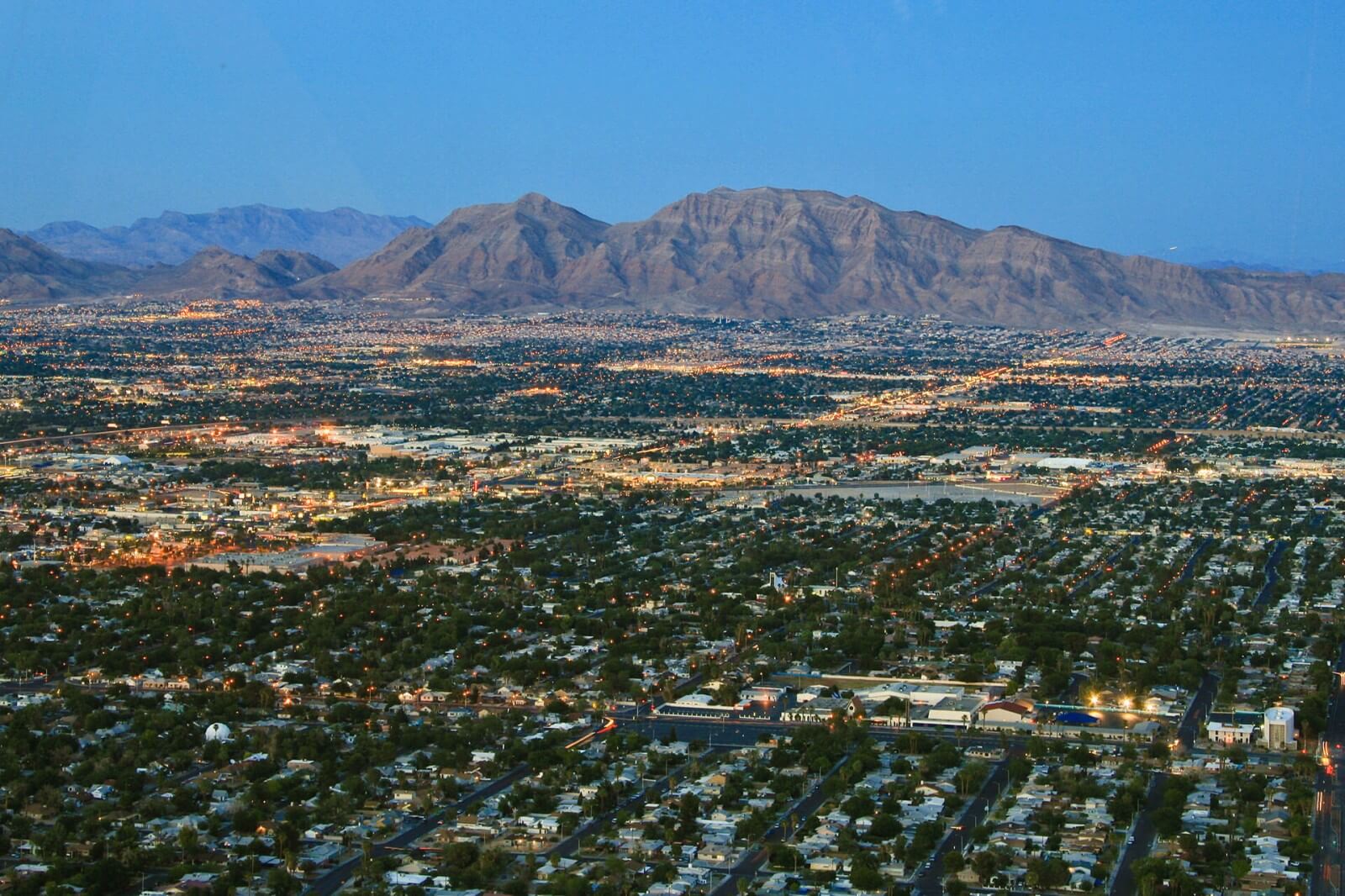 Residential area in Las Vegas